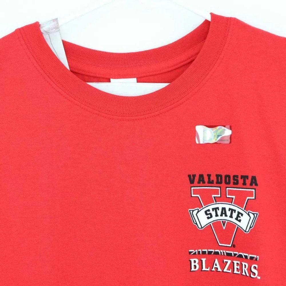 Valdosta State‎ Blazers Gildan Unisex T-Shirt Red Heavy Cotton Tear Away XL New